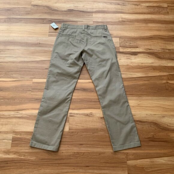 Volcom Men's Tan Khaki Vmonty Chino Pants Size 29 Flat Front NWT - Picture 2 of 11